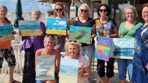 Workshop schilderen op het strand (Wijk aan zee)