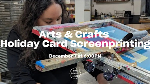 Arts & Crafts | Holiday card screenprinting